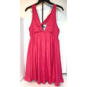 Mustard Seed V-Neck Sofia Dress, Size Medium, Paradise Pink